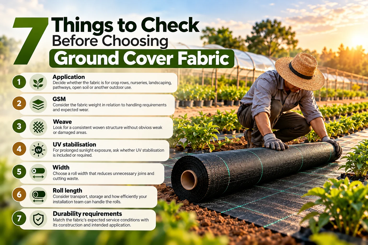 7 Things to Check Before Choosing Ground Cover Fabric