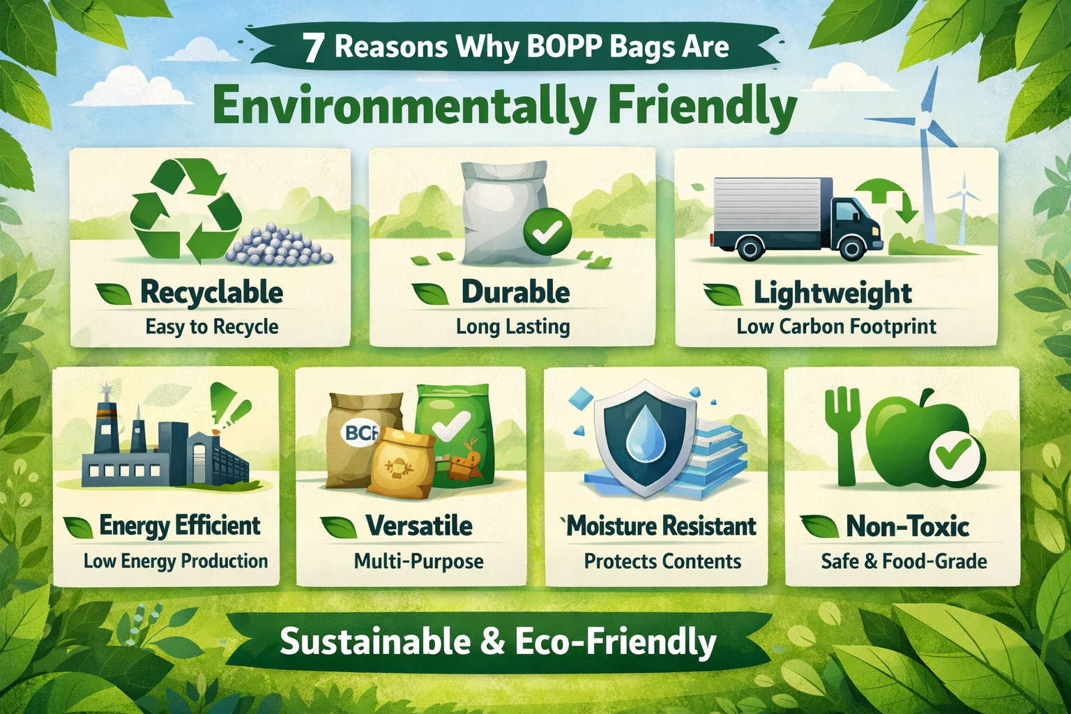 7 Reasons Why BOPP Bags Are Environmentally Friendly