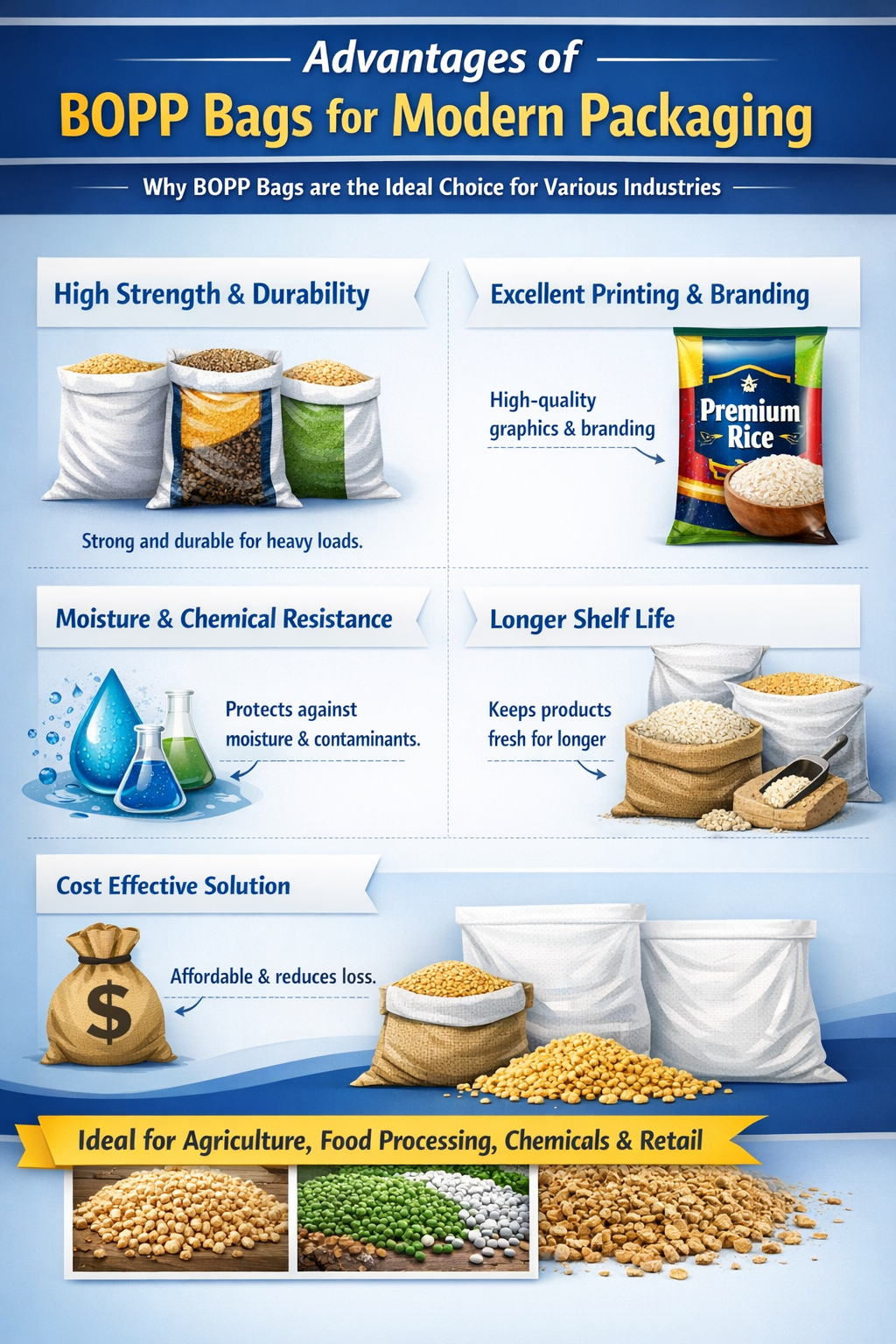 Advantages of BOPP Bags for Modern Packaging