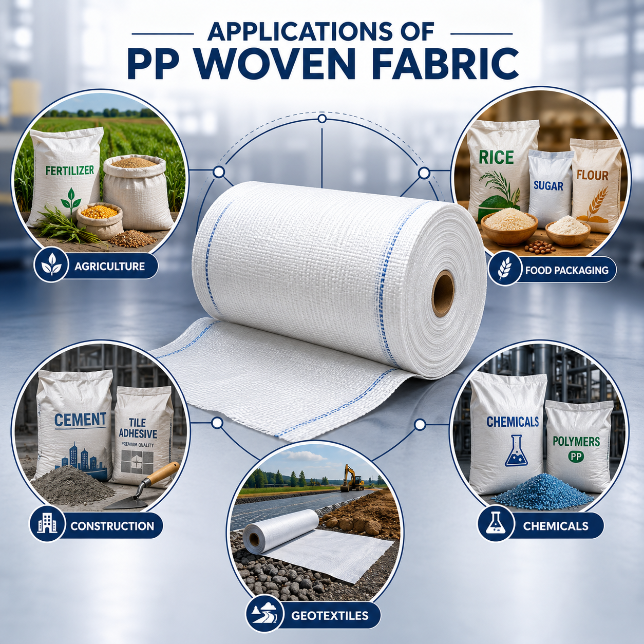 Applications of PP Woven Fabric Across Industries