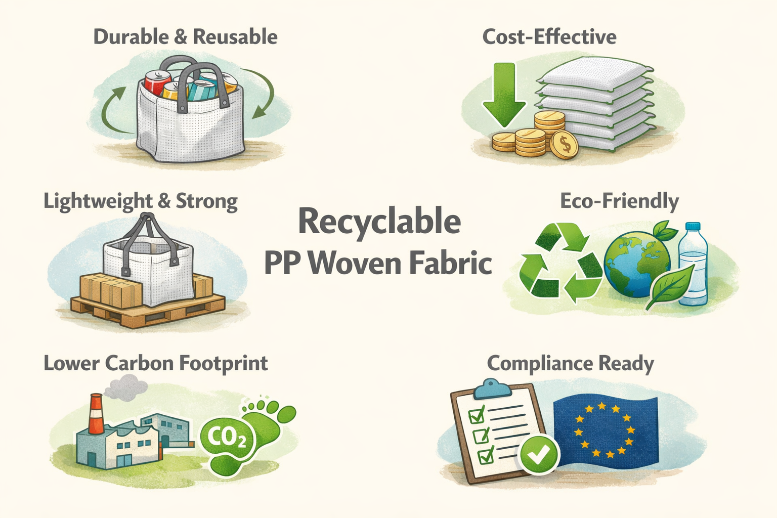 Benefits of Recyclable PP Woven Fabric