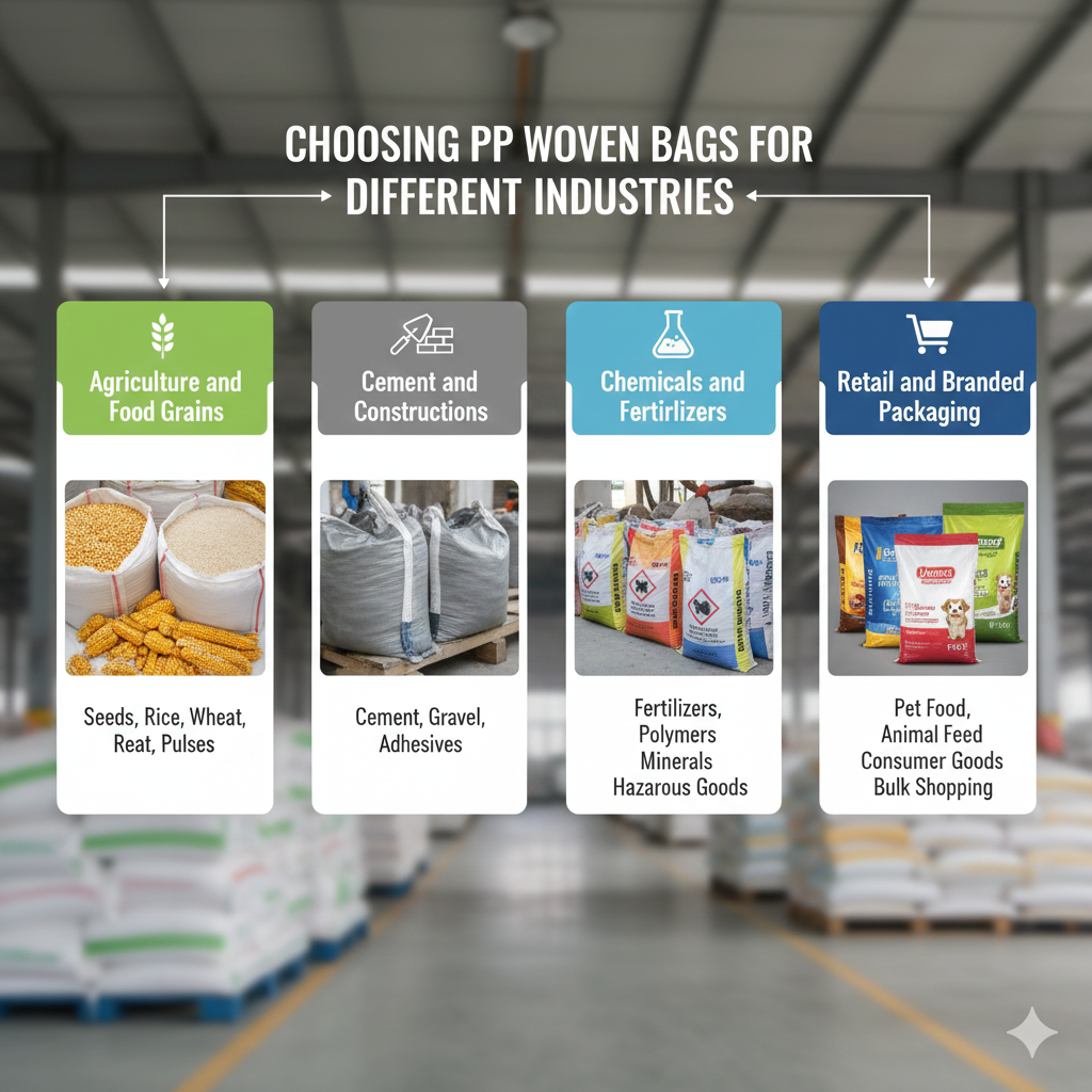 Choosing PP Woven Bags for Different Industries