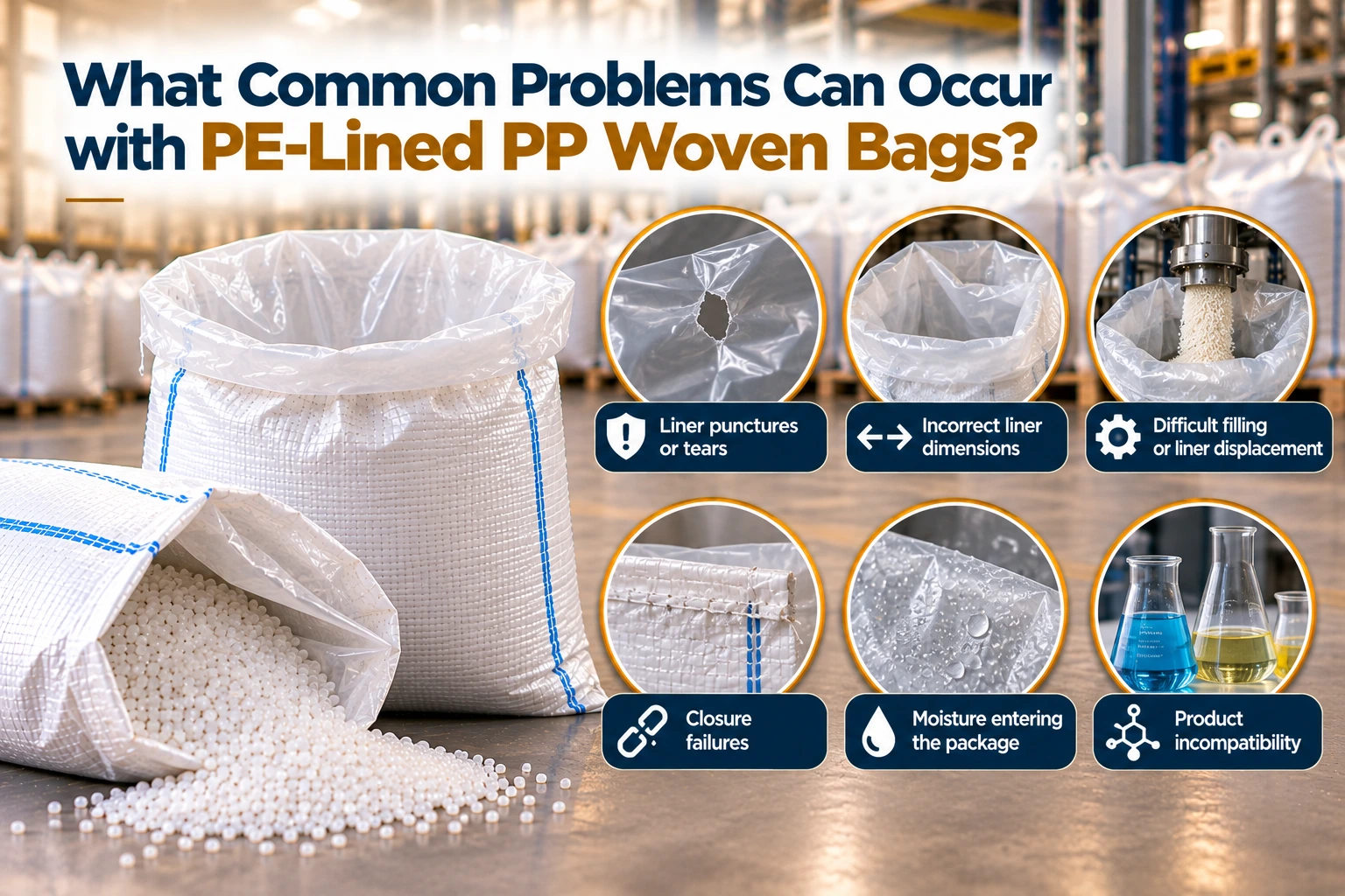 Common Problems Can Occur with PE-Lined PP Woven Bags