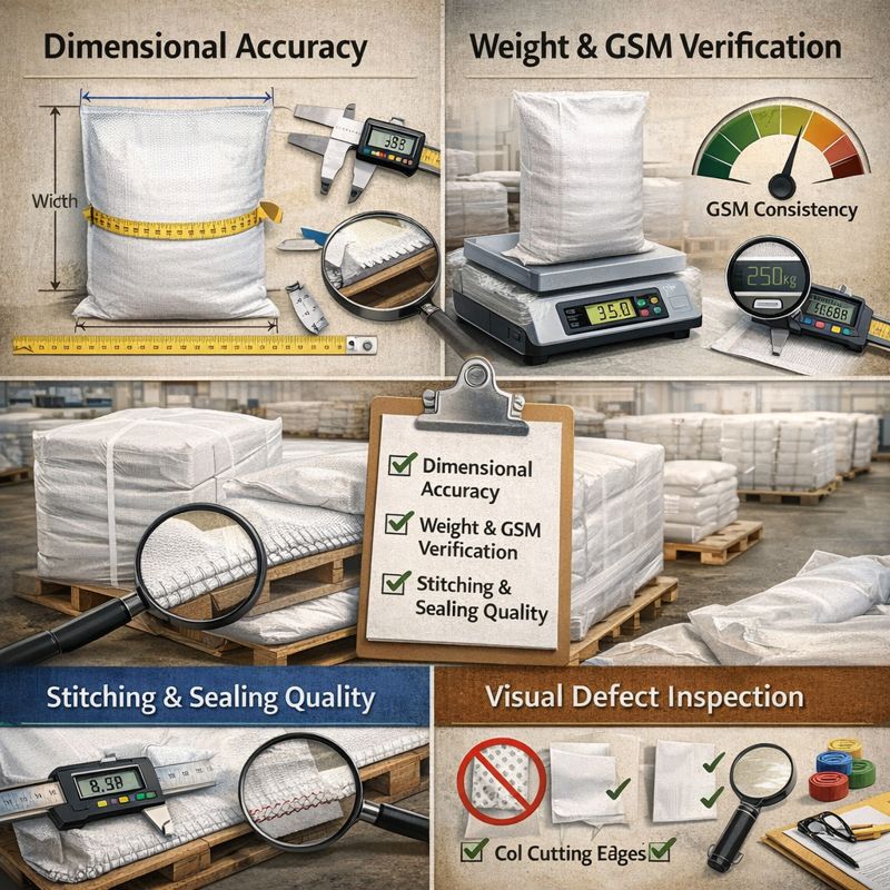 Finished PP Woven Bags Inspection Checklist