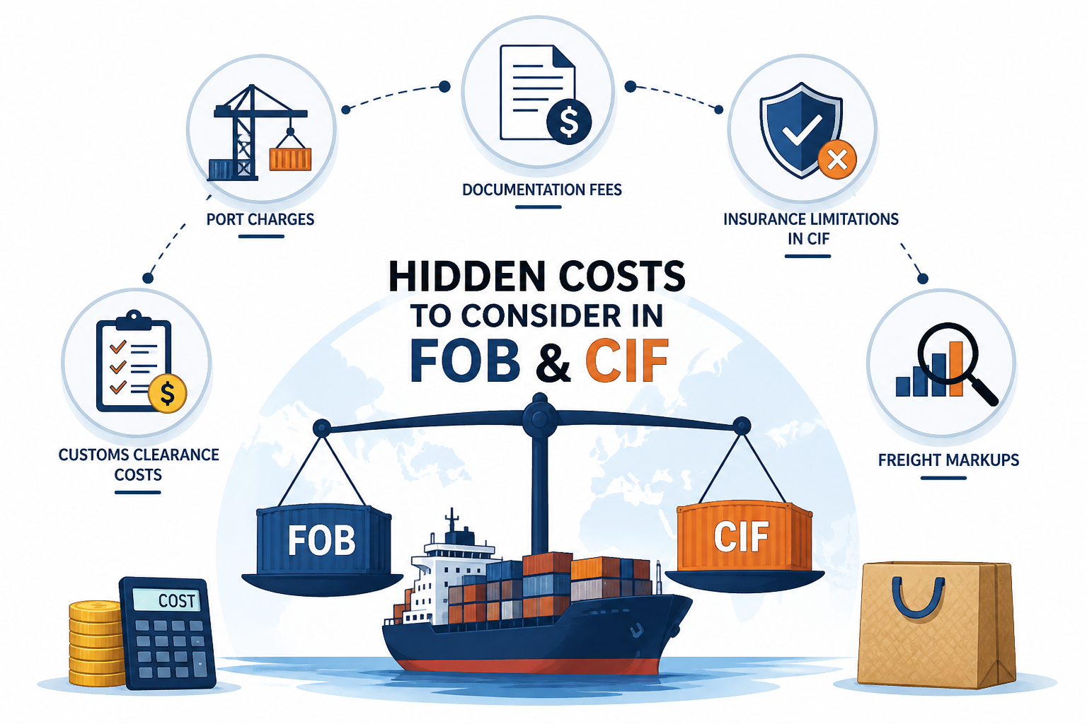 Hidden Costs to Consider in FOB and CIF