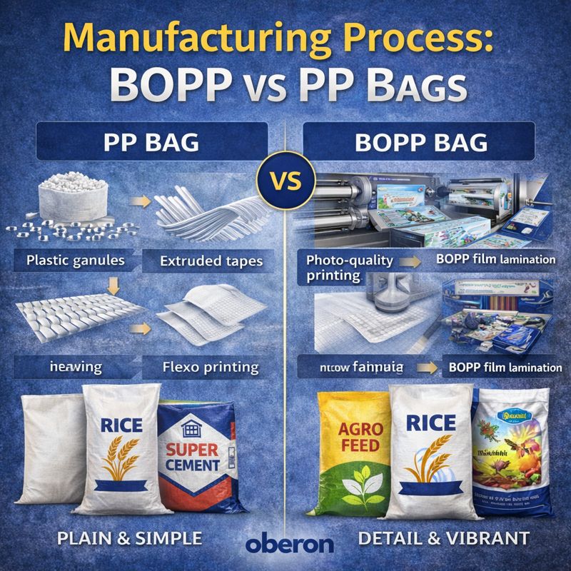 Manufacturing Process: BOPP vs PP Bags