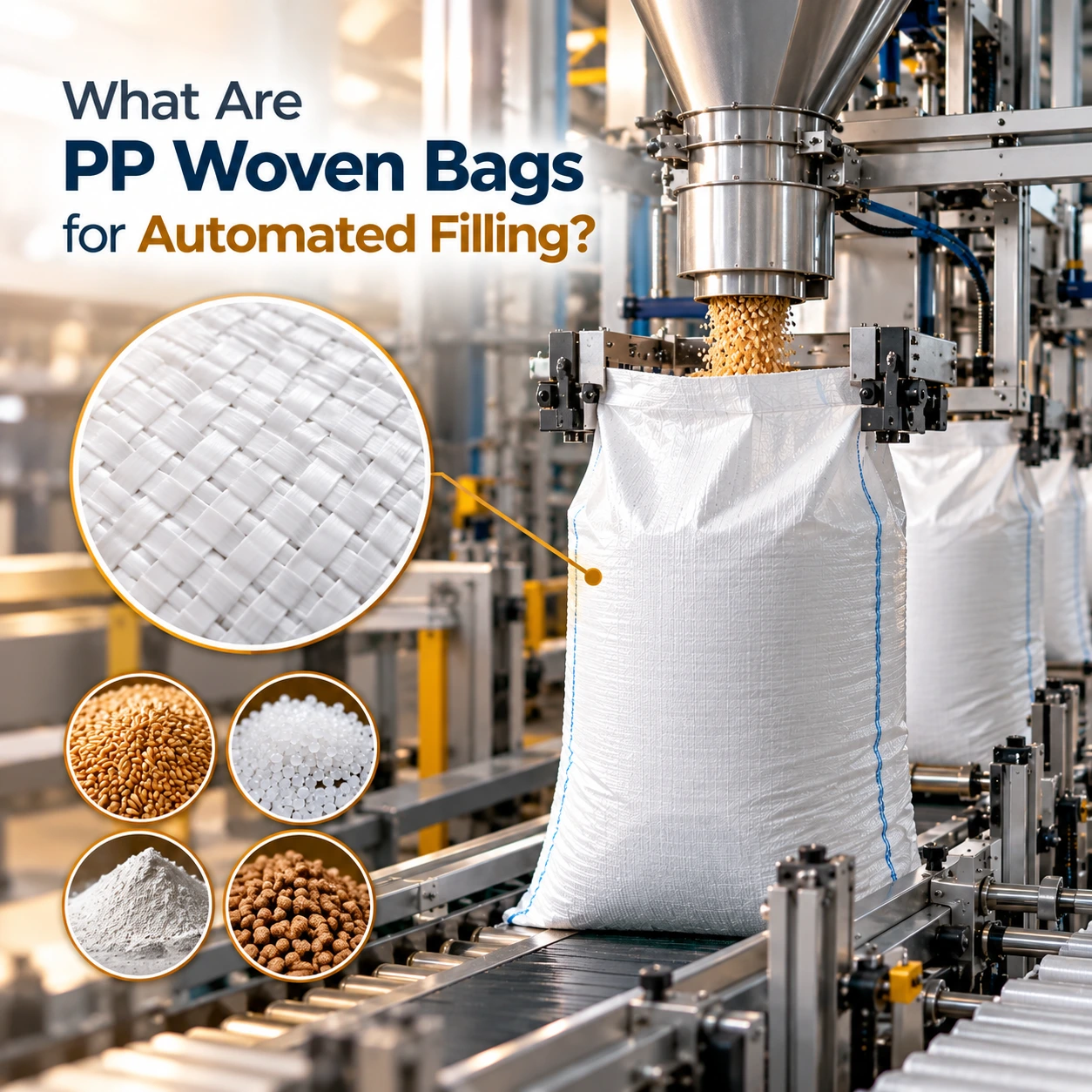 P Woven Bags for Automated Filling
