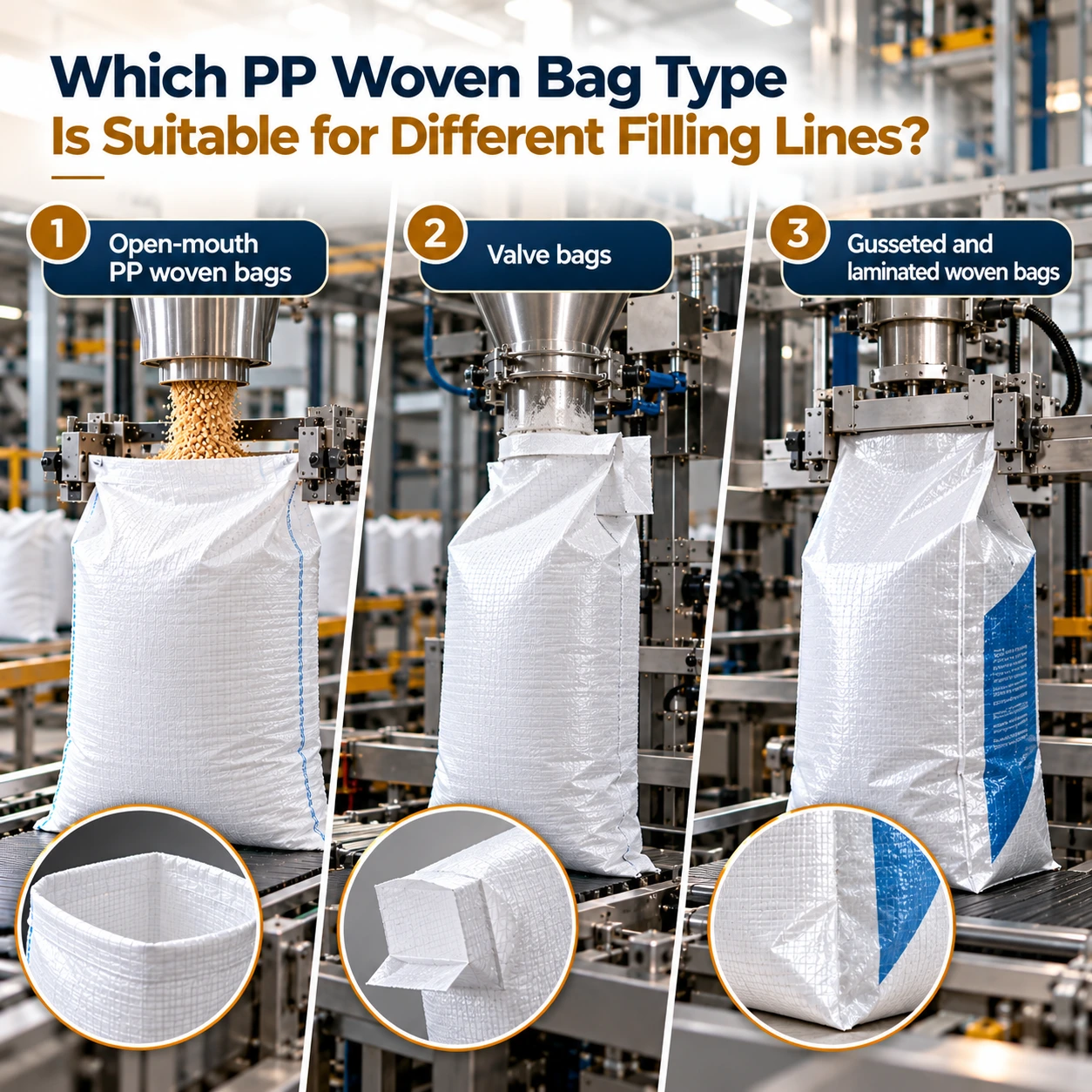 PP Woven Bag Type Is Suitable for Different Filling Lines