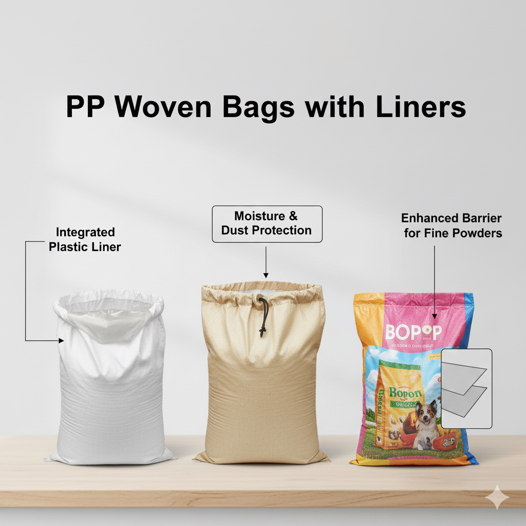 PP Woven Bags with Liners