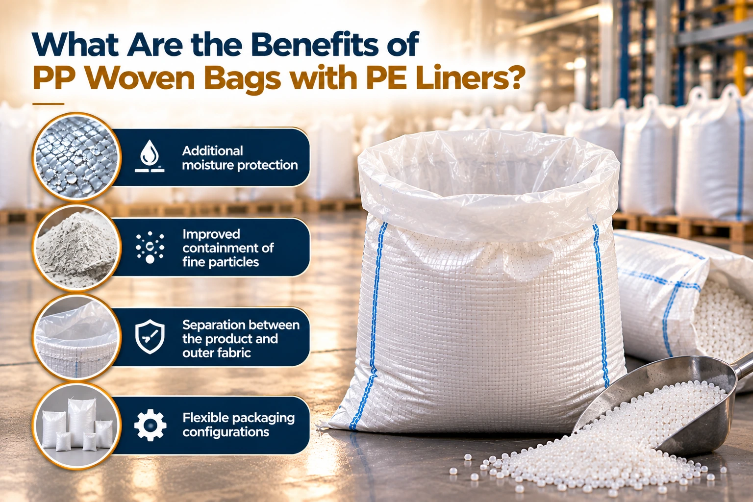 Benefits of PP Woven Bags with PE Liners