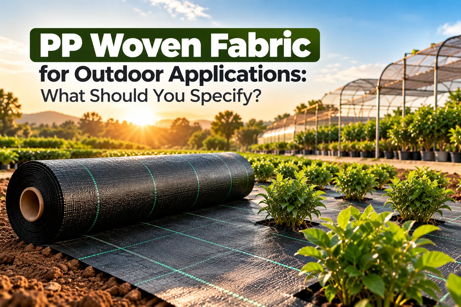 PP Woven Fabric for Outdoor Applications