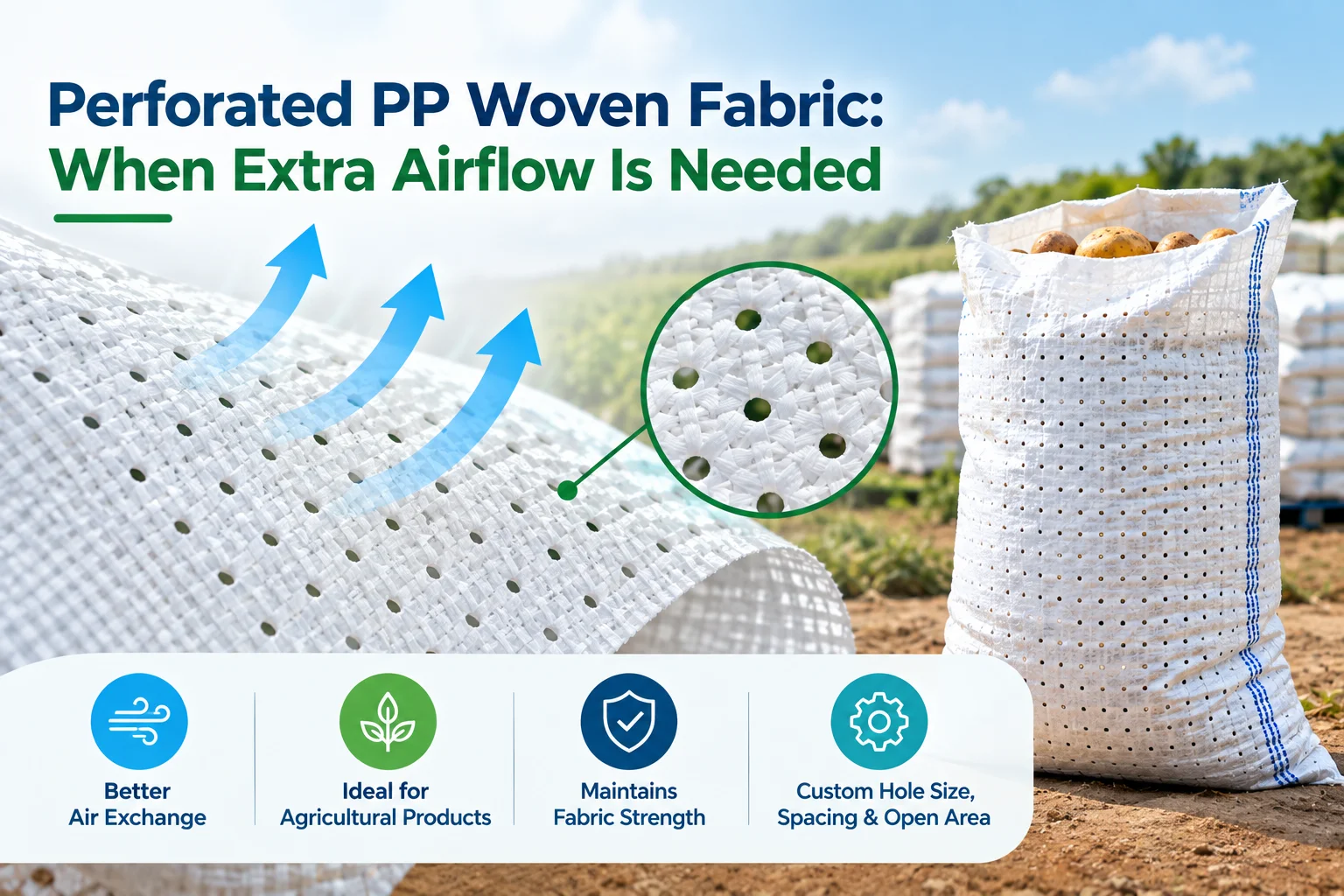 Perforated PP Woven Fabric