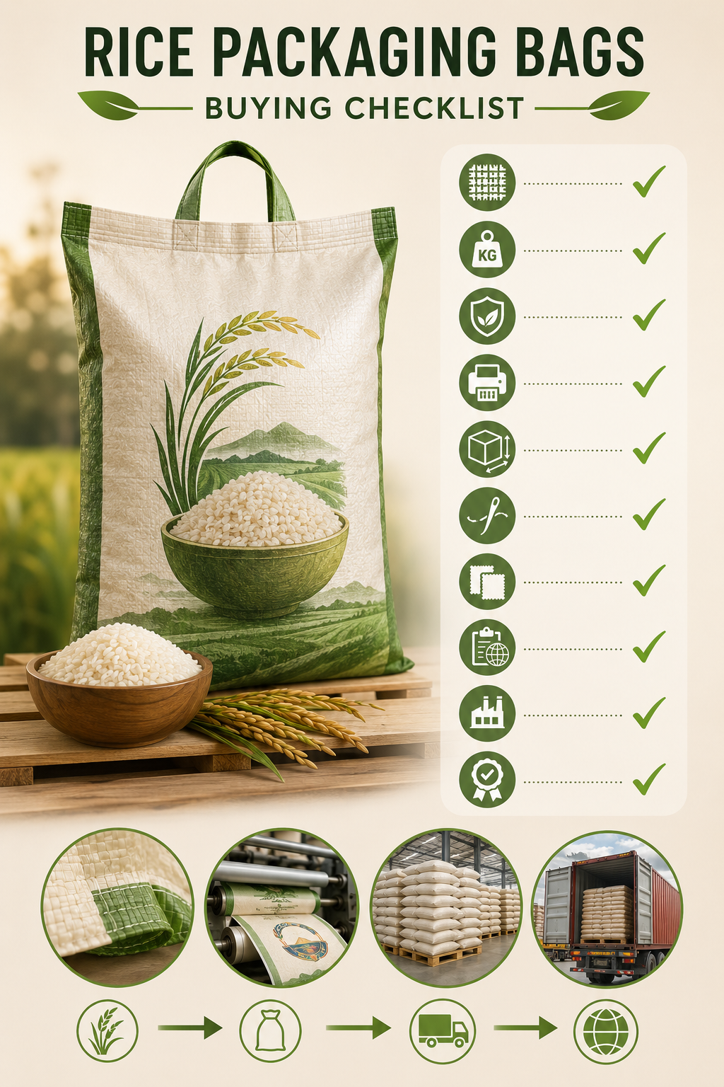 Rice Packaging Bags Buying Checklist