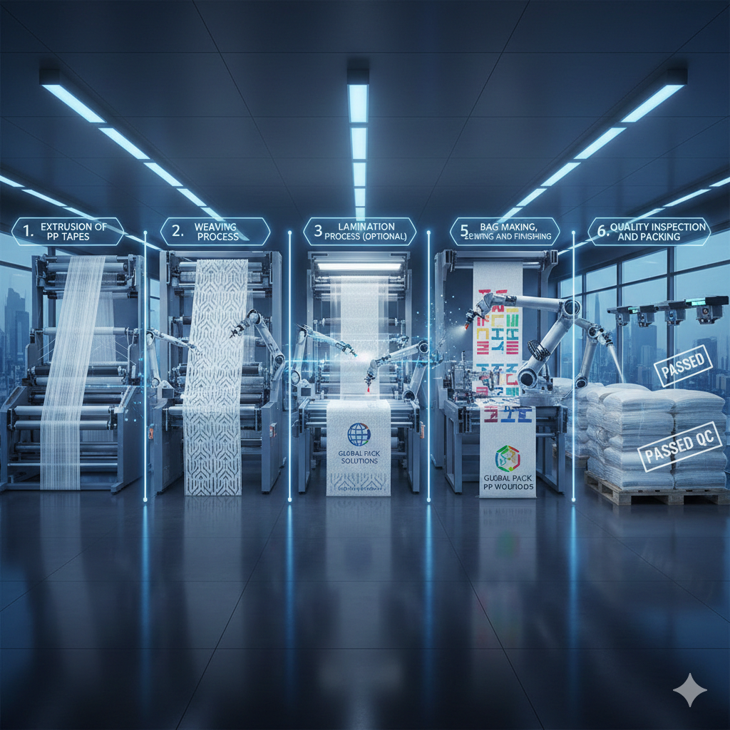 Step-by-Step Manufacturing Process of PP Woven Bags