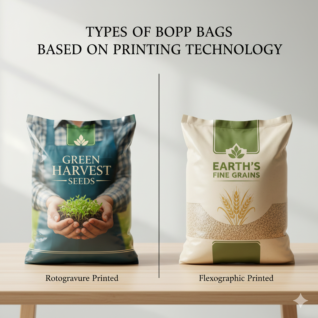 Types of BOPP Bags Based on Printing Technology