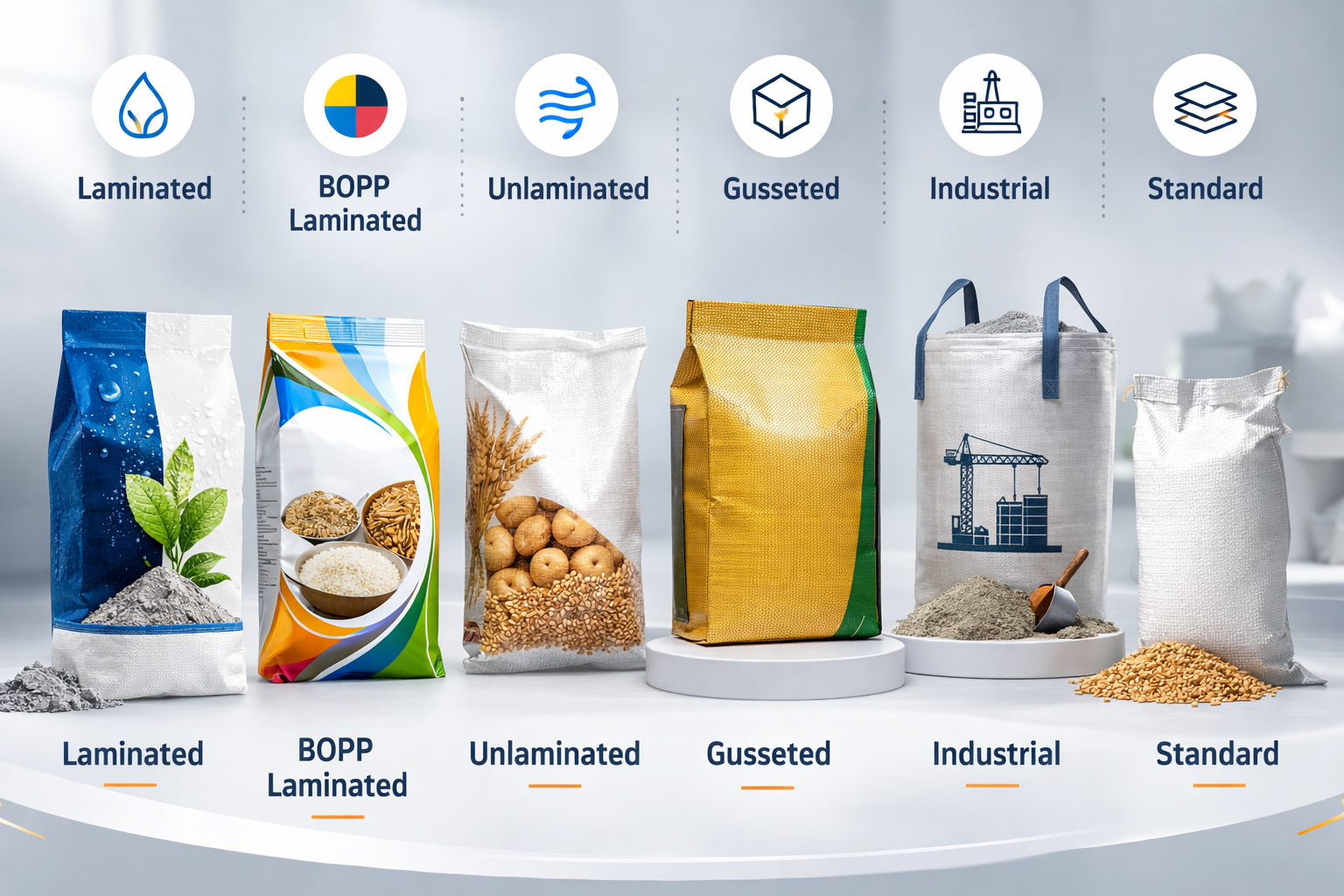 Types of PP Woven Bags