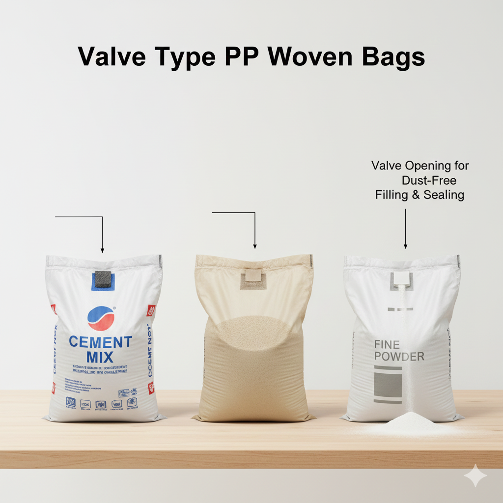 Valve Type PP Woven Bags
