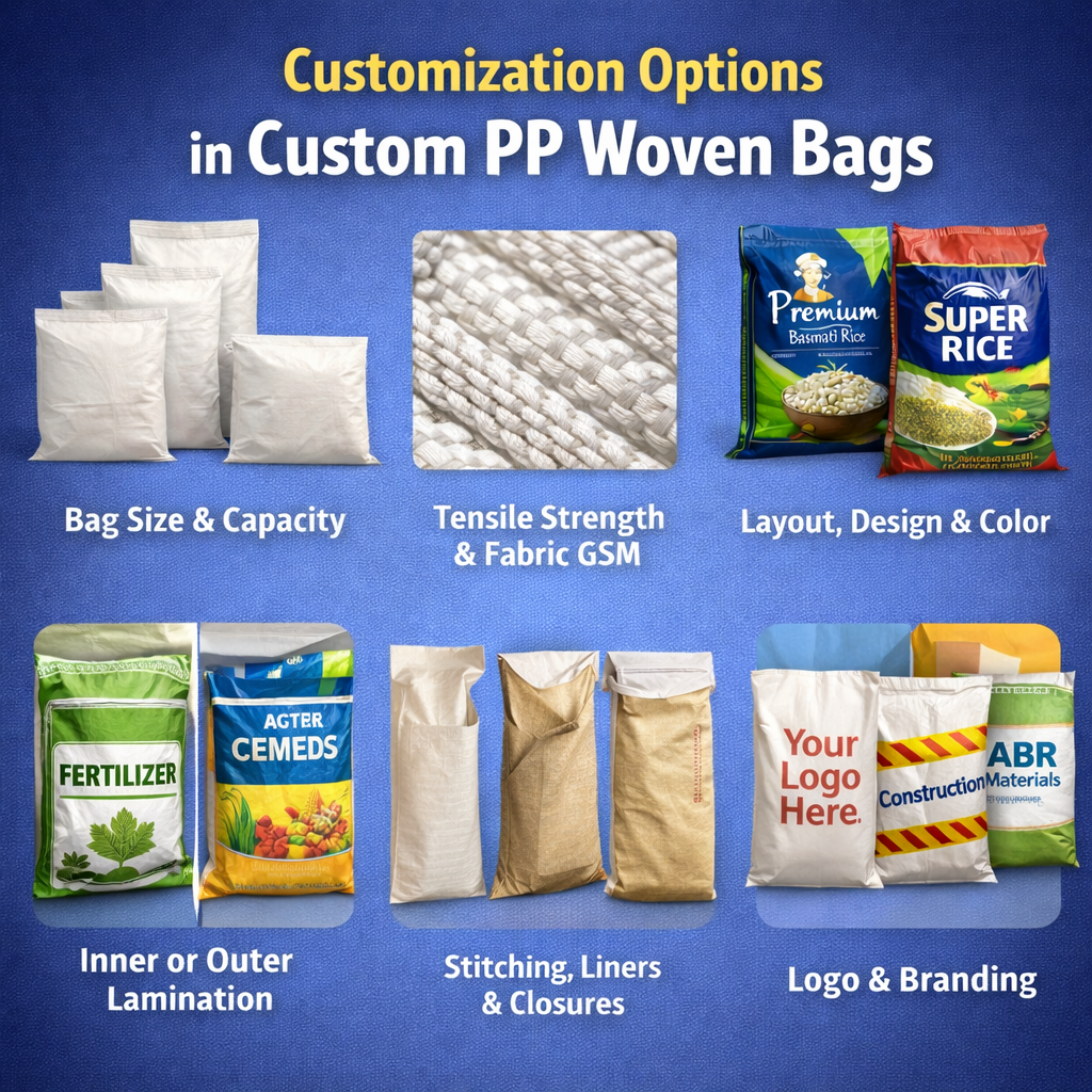 What Customization Options Are Available in Custom PP Woven Bags